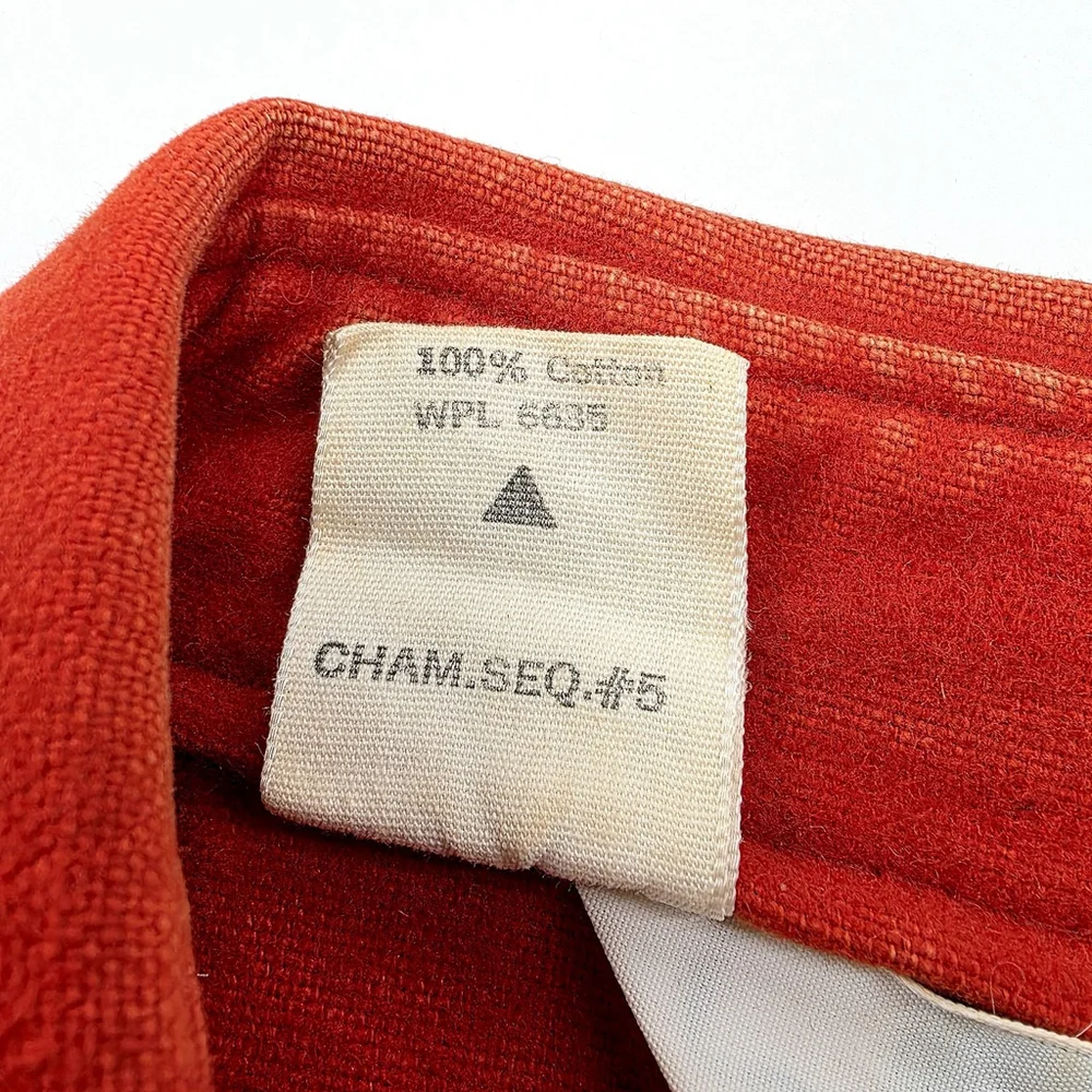 Vtg Americana Workwear Woolrich Chamois Shirt Men’s L Red Heavyweight Heritage - Picture 4 of 13